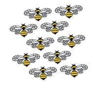 Holibanna 10pcs Lovely Cartoon Bee Applique Clothes Patches Embroidered Decorative Sewing Patches for Bags Jackets Jeans Clothing Repair DIY Craft
