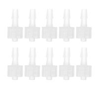 Holibanna 10pcs Male Luer Lock 1/8" Polypropylene Hose Barb Adapter for Laboratory Biochemical Analytical Instruments Food Machinery and Aquarium Equipment