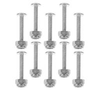 Holibanna 10pcs Metal Foosball Table Screws and Nuts Set Football Machine Accessories for Table Soccer Game Fixation Replacement Hardware for Foosball Maintenance