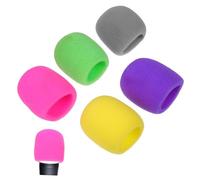 Holibanna 10pcs Microphone Sponge Covers for Handheld Microphones Close Fit without Leakage Suitable for Ktv and News Interviews Assorted Colours