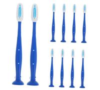 Holibanna 10pcs Mini Toothbrush for Mental Health Facilities Self-harm Design Compact Travel Cleaning Hard Bristles for Prisons and Detention Centers