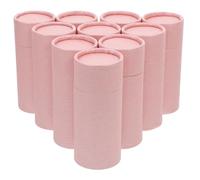 Holibanna 10pcs Pink Paper Cylindrical Storage Boxes with Lids for Tea Leaves and Small Items, Compact Multipurpose Cardboard Boxes for Office and Personal Use
