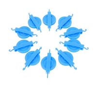 Holibanna 10pcs Pulley for Physics Experiments Plastic Single and Fixed Pulleys for Science Projects Versatile Mechanic Teaching Aid for Physics Education and Student Science Supplies