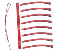 Holibanna 10Pcs Red Metal Snap Hair Clips for Lightweight Cartoon Hairpins for Daily and Party Wear Secure and Comfortable Hair Accessories