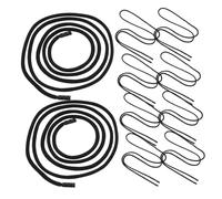 Holibanna 10pcs Replacement Drawstrings Black Cord for Pants Sweatpants Hoodies Jackets Shorts Suitable for Running Gym Casual Wear