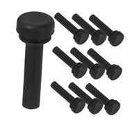 Holibanna 10pcs Rubber Feet for Gas Stove Grate Rubber Feet Burner Pad Replacement Easy Installation Non Slip Adds Height Black for Kitchen Gas Cooker Stability