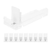 Holibanna 10PCS Spring-Loaded Shelf Pusher System - Automatic Drink Pusher Glide - Self-Pushing Beverage Soda Can Dispenser Bottle Organizer Rack for Store Fridge 18cm/7''