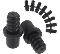 Holibanna 10pcs Toilet Brush Replacement Adapter Connectors Threaded Design Plastic Brush Handle Attachments Compatible with Easy to Install for Versatile Cleaning