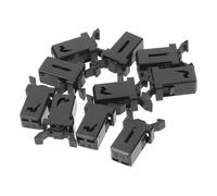 Holibanna 10Pcs Trash Can Lock Replacement Buckles Plastic Waste Bin Press Switch Locks for Garbage Cans Wear-resistant Stable Performance Suitable for Trashcan Buckle Repair