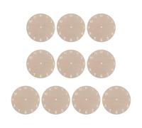 Holibanna 10PCS Wood Clock Face for DIY Projects - Blank Painting Wall Clock Board with Arabic Numerals- Round Dial Plate Replacement Kit 15cm/5.9''