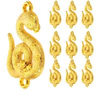 Holibanna 10pcs Zodiac Snake Charms for Jewelry Making Western Animal Pendants for Necklaces Bracelets Keychains Durable Crafts for DIY Jewelry and