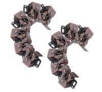 Holibanna 12 Sets Dual Ball Spring Roller Cabinet Door Latches Snap Catch Hardware for Furniture Closets Kitchen Cupboards Rv Cabinet Fastener with Secure Open Mechanism