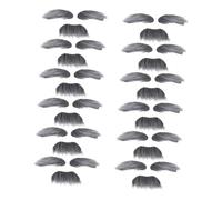 Holibanna 12 Sets Self-adhesive Lifelike Fake Mustache and Eyebrows Lightweight Beard Accessories for Men Halloween Cosplay Party Props Grandpa Old Man Costume