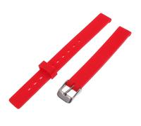 Holibanna 12mm Universal Silicone Watch Band Waterproof Replacement Strap Unisex Adjustable Design Skin-friendly Material Fashion Appearance Red for Business Occasions