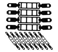 Holibanna 12pcs Dashcam Mirror Mount: Rearview Camera Holder - 1.83x0.59x0.28in Dash Cam Mounting Bracket - Automotive Mirror Attachment Black