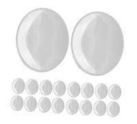 Holibanna 12pcs Double Convex Acrylic Lenses for Enhanced Magnification Scratch-resistant Optical Tools for Reading Jewelry Inspection Scientific Research and Electronics Repair