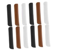 Holibanna 12pcs Elegant Pu Pen Case for Fountain and Ballpoint Pens Portable Pouch White Black Stylish Storage for School Office Reusable Compact Design