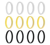 Holibanna 12pcs Men S Metal Sleeve Holders Elastic Spring Armbands Stretchy Cuff Bracelets Chunky Retro Design Shine for Party Business and Daily Wear