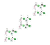 Holibanna 12pcs Unique Mahjong Tile Keychains Chic Hanging Decor for Keys Bag Pendants Stylish Friends Family Vibrant Chinese Style Design Style