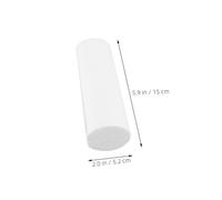 Holibanna 12PCS White Polystyrene Foam Tubes Solid Floral Foam for DIY Crafts Stable Paintable Cylinders for Early Learning Decorations and Holiday Floral Arrangements