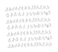 Holibanna 130pcs Mini Alloy A-z Letter Charms for Jewelry Making Alphabet Initial Pendants for Bracelets and Necklaces Stylish DIY Craft Accessories Silver Tone
