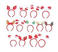 Holibanna 13pcs Christmas Hair Hoops Reindeer Antlers Unique Holiday Headbands for Boy Girl Adults Costume Accessories for Parties Festivals and Celebrations