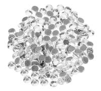 Holibanna 1440pcs Glass Rhinestones Flat Back Hotfix Gems White Ss4 1.6mm for DIY Crafts Bridal Veil Shoe Decoration