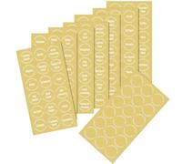 Holibanna 144pcs Oil-Proof Spice Ingredients Label Stickers with Yellow Pp Material, Easy to Use for Kitchen Storage and Organizing Jars