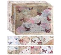 Holibanna 16Pcs Vintage DIY Scrapbooking Paper Large Size Retro Journal Craft Material Decorative Background Sheets for Handmade Diary and Creative Projects