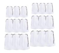 Holibanna 18pcs Reusable Pe Drawstring Bags Multi-use Waterproof Travel Toiletry Bags for Organizing Cosmetics and Separating Clean from Dirty Clothes, for Travel and Spa