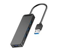 Holibanna 1M USB Hub Adapter Port USB Expansion Splitter with Cable Multi Port Data Hub for Portable Hard Drive Mouse Card Reader Printer and More