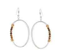 Holibanna 1pair Geometric Dangle Earrings for Women Creative Elliptical Agate Jewelry Fashion Accessory for Parties and Casual Outfits for Girls and Ladies