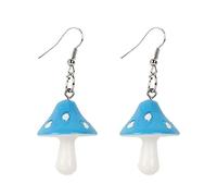 Holibanna 1Pair Japanese and Korean European and American Decorative Earrings sweet unique Female Danglers earring Miss mushroom decor plastic Fashion accessories mushroom chic