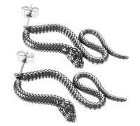 Holibanna 1Pair Snake Earrings for Women Gothic Punk Style Snake Studs Unique Statement Jewelry for Teens for Parties Cosplay and Special Occasions Fashionable Accessory present Idea