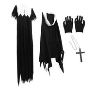 Holibanna 1PC Evil Nun Costume for Adults Halloween Party Uniform Durable Design for Memorable Occasions for Horror Themed Events and Cosplay Celebrations