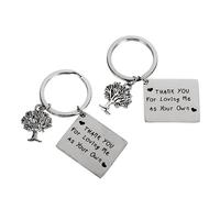 Holibanna 1pc Mother's Day Keychain Stainless Steel Key Heartfelt Message for Mom Practical Car Key Holder Elegant Bag Pendant Meaningful Keepsake