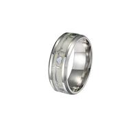 Holibanna 1pc Stylish Couples Electrocardiography Design Finger Jewelry for Men and Women for Parties and Weddings
