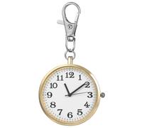 Holibanna 1Pc Vintage Quartz Pocket Watch Keychain with Clip Stylish Nurse Watch Pendant for Medical Professionals Unique Key Shape Design for Doctors and Paramedics