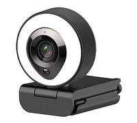 Holibanna 1set Auto-focusing Usb Webcam Built Microphone and Fill Light for Live Streaming Video Calls and Online Learning High Definition Resolution Design