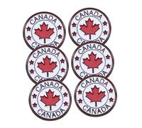 Holibanna 1set Canada Brooch Mexico Lapel Hat Pins Canadian Flags Pin Badges Mini Bunting Tan Canadian Canada Day Decorations British Can Cooler Maple Leaf Brooch Pin Stickers Red Zinc 6pcs