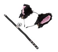 Holibanna 1set Cat Ear Headband Bells and Choker Halloween Costume Accessories for Festivals and Parties Lightweight and Comfortable Decorative Hairband and Collar Adornment