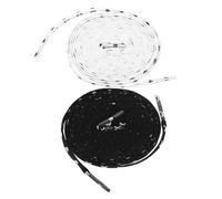 Holibanna 2 Pair Thick Rope Shoe Laces Flat Polyester Skull Pattern Shoelaces Reducing Pressure Points Unique Fashion Personality Canvas Shoe Laces