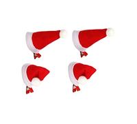 Holibanna 2 Pairs Christmas Hat Hair Clips for Adults Cute Santa Cap Hairpins Suitable for All Hair Types for Holiday Parties and Daily Wear