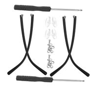 Holibanna 2 Pairs Eyeglass Replacement Arms Spectacle Temple Accessories for Easy Repair Compatible with Various Eyewear Models Sturdy and Durable Design for Quick Installation