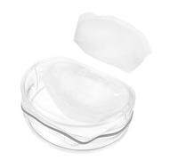 Holibanna 2 Pairs Silicone Shoulder Pads Slip Self Adhesive Invisible Pads for Women Reusable Detachable Soft Transparent S for Dresses Coats