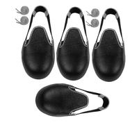 Holibanna 2 Pairs Steel Toe Safety Overshoes Non Slip Wear Resistant Shoe Covers for Construction Production Workshops Foot Protection Black