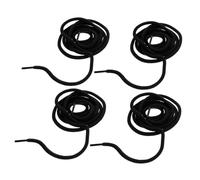 Holibanna 2 Pairs Thick Rope Shoelaces for Sneakers and Boots Drawstrings for Sports and Daily Use Heavy Duty Sweatpants Cords Replacement Black