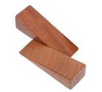 Holibanna 2 Pcs Wooden Door Stopper Wedges with Non-Slip Base Removable No-Drill Door Guards for Home Use Creative