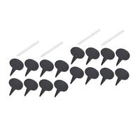 Holibanna 2 Sets Cheese Marker Set with Soapstone Chalk Black Cheese Board Labels for Cake Dessert Decor Reusable Food Tags for Charcuterie Garden Planters Easy to Clean