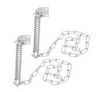 Holibanna 2 Sets Heavy Duty Door Chain Lock Durable Theft Safety Latches for Front Storm Screen Doors Windproof Security Bolt for Home Warehouse